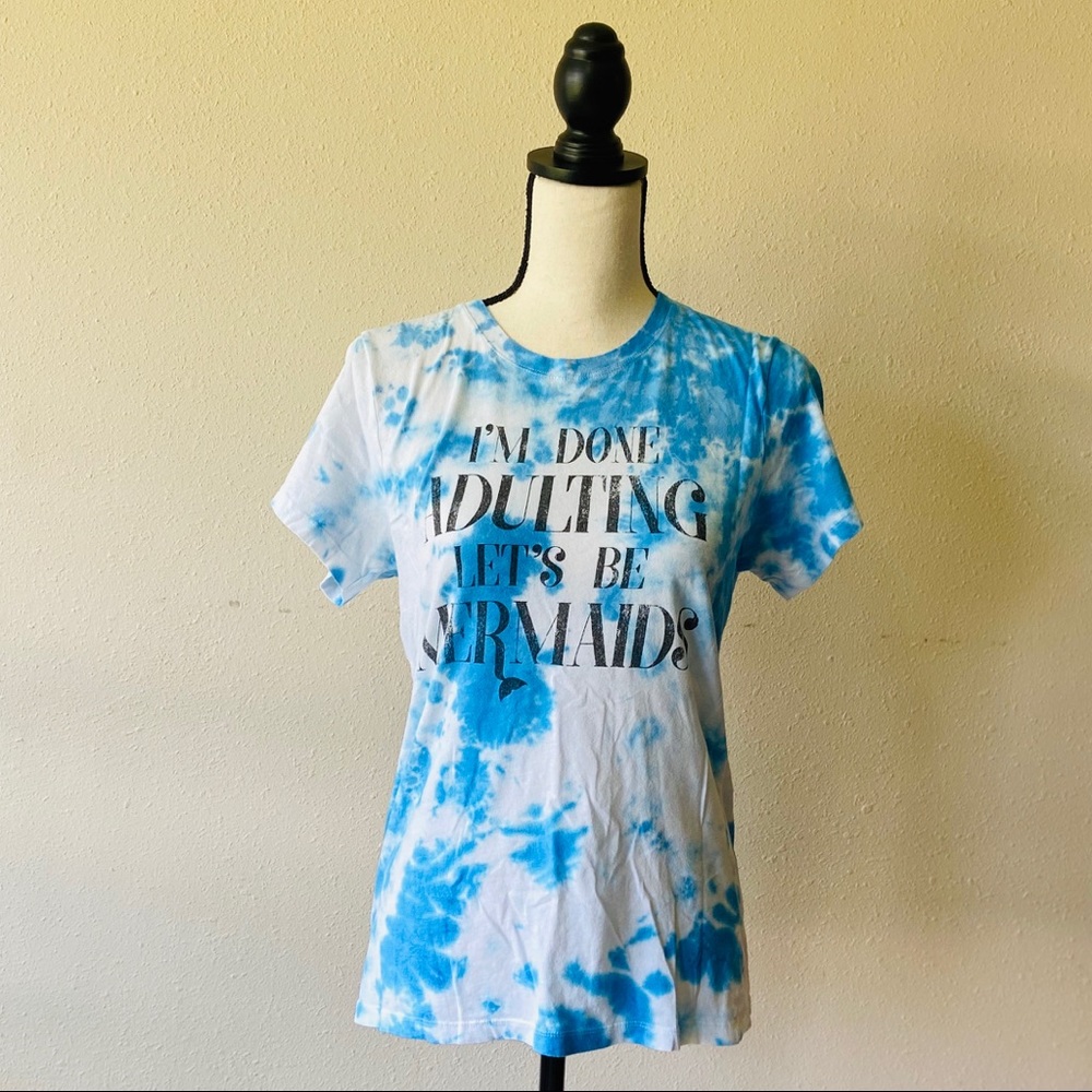 HotTopic Black Matter tie dye shirt